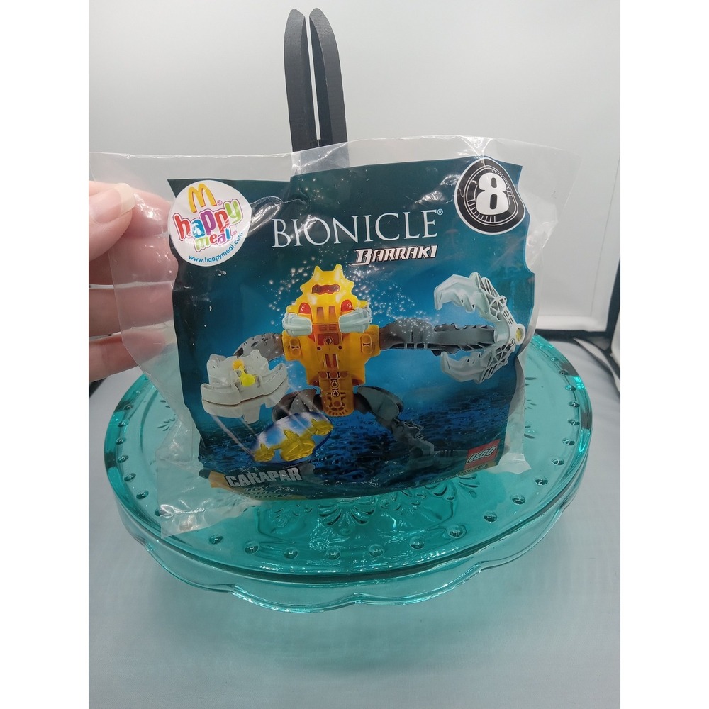 2007 McDonald's LEGO Bionicle Barraki Carapar Happy Meal Toy Figure #8 4in